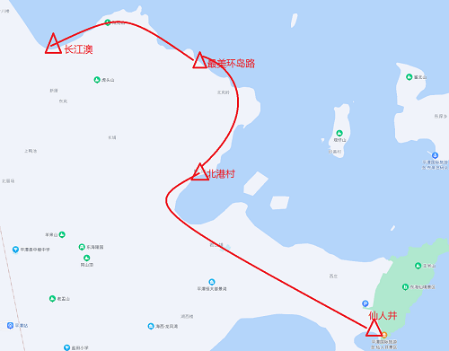 平潭島旅游路線圖