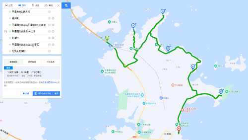 平潭自駕游路線圖